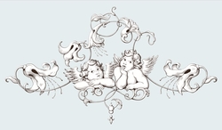 Mesh Stencil; Dreamy Angels-1 - Thumbnail