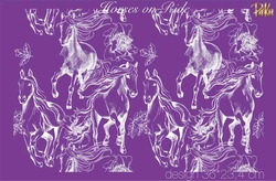 Mesh Stencil; Horses on Ride - Thumbnail