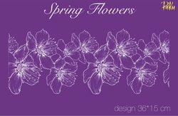 Mesh Stencil; Spring Flowers - Thumbnail