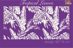 Mesh Stencil; Tropical Leaves - Thumbnail