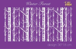 Mesh Stencil; Winter Forest - Thumbnail