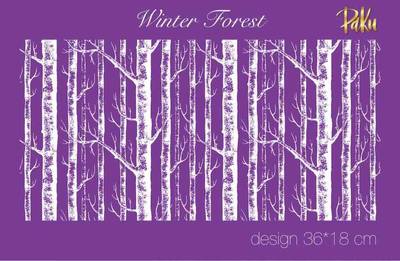 Mesh Stencil; Winter Forest