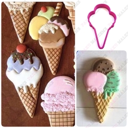 Paku Malzeme - 3D-plastic cutter Icecream; 11*7 cm