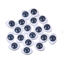 Diğer - Plastik eyeball DARK BLUE 1,4*1 cm ( 8 mm gözbebeği); 10 çift