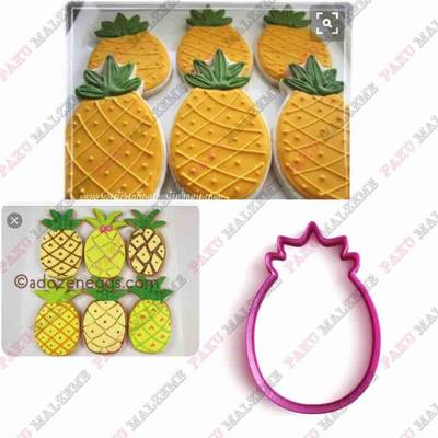 Plastik Kalıp Ananas; 10*7 cm