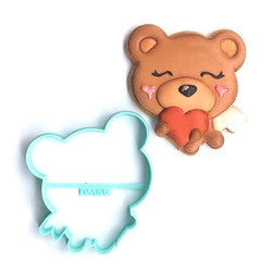 Paku Malzeme - 3D-plastic cutter Teddy in Love; 9 cm