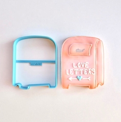 Paku Malzeme - 3D-Plastic cutter PO Box Love Letters; 9,0*7,3 cm