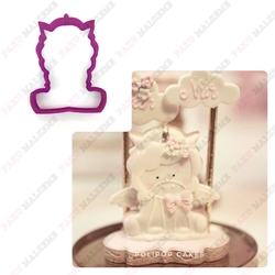 Paku Malzeme - 3D-plastic cutter Baby Unicorn; 9,0*6,7 cm