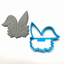 Paku Malzeme - 3D-Plastic cutter BUNNY EARS; 8,0*7,9cm