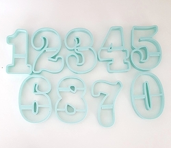 Paku Malzeme - Plastik kalıp CHUNKY NUMBERS; 9 cm