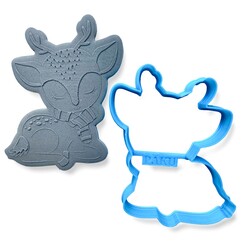 Paku Malzeme - 3D-Plastic cutter CUTE BAMBI; 9,4*7,8 cm