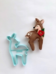 Paku Malzeme - Plastik kalıp Elegant Deer; 10*6,5 cm