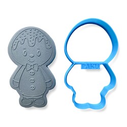 Paku Malzeme - 3D-Plastic cutter GINGERBREAD TOY; 9,8*5,6 cm