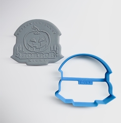 Paku Malzeme - 3D-plastic cutter HORROR NIGHT; 8,0*7,0 cm