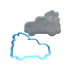 Paku Malzeme - Plastik kalıp LOVE TRUCK; 9,8*6,9 cm