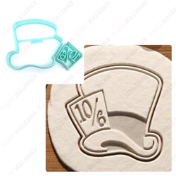Paku Malzeme - Plastik kalıp Madhatter Hat; 8,0*8,0 cm