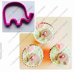 Paku Malzeme - Plastik Kalıp Mini Fil-2; 4,8*3,5 cm