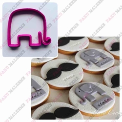 Paku Malzeme - 3D-plastic cutter Mini Elephant; 5*4,2 cm (1)