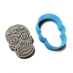 Paku Malzeme - Plastik kalıp SKULL Kurukafa; 3,7*2,6 cm