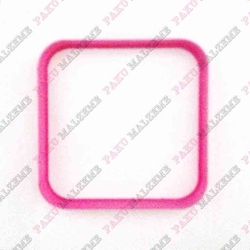 Paku Malzeme - Plastik Kalıp Rounded Kare; 8*8 cm