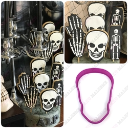 Paku Malzeme - Plastik Kalıp Skull Kurukafa; 10,5*7,2 cm