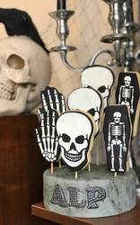 Plastik Kalıp Skull Kurukafa; 10,5*7,2 cm - Thumbnail