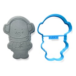 Paku Malzeme - 3D-Plastic cutter SNOWMAN; 9,8*7,12 cm