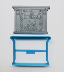 Paku Malzeme - 3D-Plastic cutter Fireplace-2; 9,65*7,00 cm