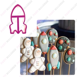 Plastik kalıp Space Rocket Uzay Roketi; 10*6,3 cm - Thumbnail