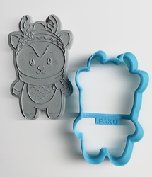 Paku Malzeme - 3D-Plastic cutter Chubby Reindeer; 9,80*6,09 cm