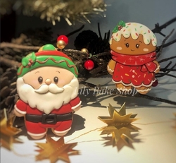 Paku Malzeme - 3D-Plastic cutter Chubby Santa; 9,80*6,65cm (1)