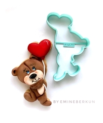 Paku Malzeme - 3D-plastic cutter Love Bear Fly; 12*7,7 cm