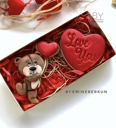 Paku Malzeme - 3D-plastic cutter Love Bear Fly; 12*7,7 cm (1)