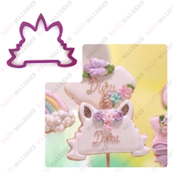 Paku Malzeme - 3D-plastic cutter Unicorn Frame; 9,7*8,0 cm