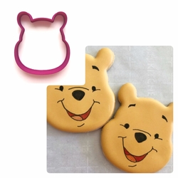 Paku Malzeme - Plastik kalıp Winnie the Pooh; 8,5*7,5 cm