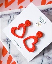 Plastik mini kalıp Heart Frame; 3,1*3,5 cm - Thumbnail