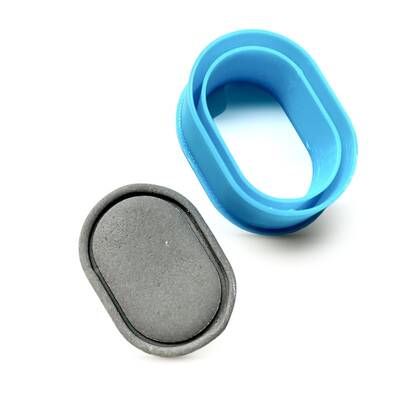 Plastik mini kalıp OVAL FRAME; 3,5 cm
