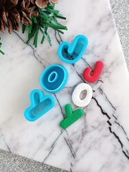 Paku Malzeme - 3D-Plastic mini cutter JOY ( letter height 2 cm) (1)