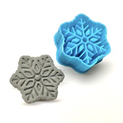 Paku Malzeme - 3D-Plastic mini cutter SNOWFLAKE-5; 3,5 cms
