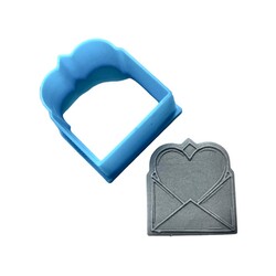 Paku Malzeme - Plastik mini kalıp Love Envelope; 3,0*2,7 cm