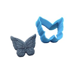 Paku Malzeme - Plastik mini kalıp Mini Butterfly-2; 34*30 mm