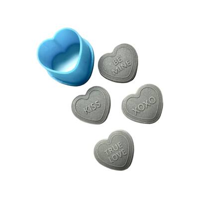 Plastik mini kalıp Mini Candy Heart; 1,8*2,0 cm