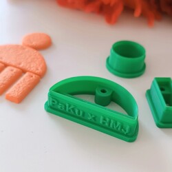 Paku Malzeme - Plastik mini kalıp PaKuXHMJ collection BOHO HALF MOON; 5,5 cm (1)