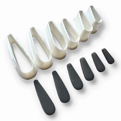 Paku Malzeme - Plastik mini kalıp Sallantılı SAÇAK SETİ 6 parça; 18-30 mm boy