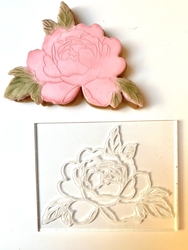Paku Malzeme - Pop-it acrylic stamp PEONY; 9,0*6,5 cm
