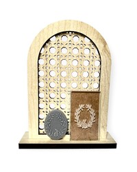 Paku Malzeme - Pop-it stamp kaşe Bunny Wreath; 5,0*3,0 cm