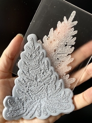 Paku Malzeme - Pop-it stamp kaşe Çamağacı; 10,0*8,0 cm