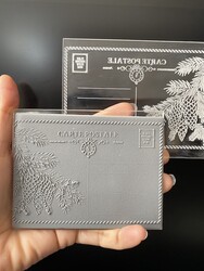 Paku Malzeme - Pop-it acrylic stamp Carte Postale; 10,0*8,0 cm