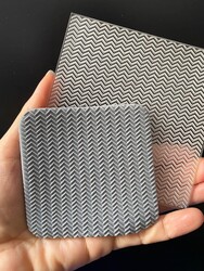 Paku Malzeme - Pop-it stamp kaşe CHEVRON; 10,0*10,0 cm