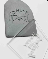 Pop-it stamp kaşe HAPPY BIRTHDAY-1; 8,0*8,0 cm - Thumbnail